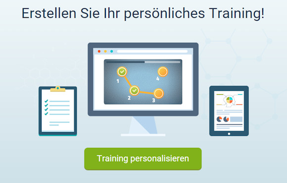 Persönlichen Trainingsplan für dein Gehirnjogging zusammenstellen (Screenshot Neuronation Webseite)