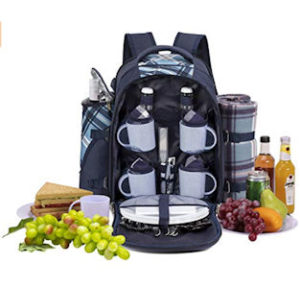 apollo walker picknick rucksack mit fleece decke und kühlfach